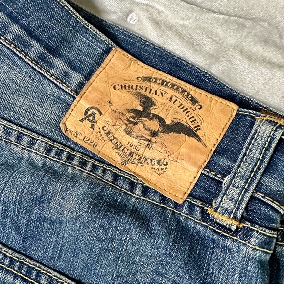 Christian Audigier Denim Men’s Slightly Distressed Jeans. Size 34 x 32 - Picture 13 of 16